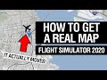 How to get a real Map in Flight Simulator 2020! VFRmap Mod