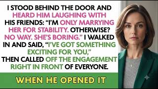 I Overheard Him Laugh, "I'm Only Marrying Her for the Money"—Behind a Closed Door