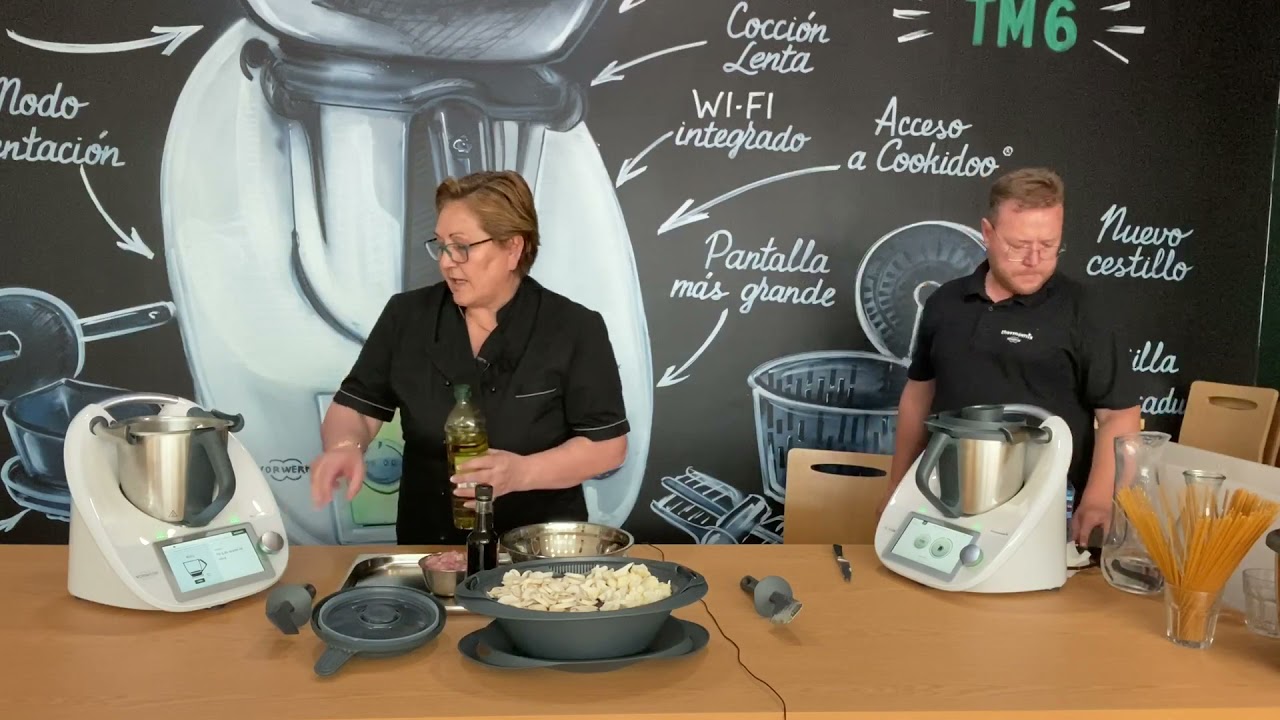Clase de verano con thermomix: tarta espumosa de limón,mazamorra cordoba ,espaguetis verdura y pollo