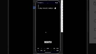 Cara Instal Nodejs di Termux