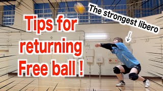 Tips for returning free balls well【volleyball】