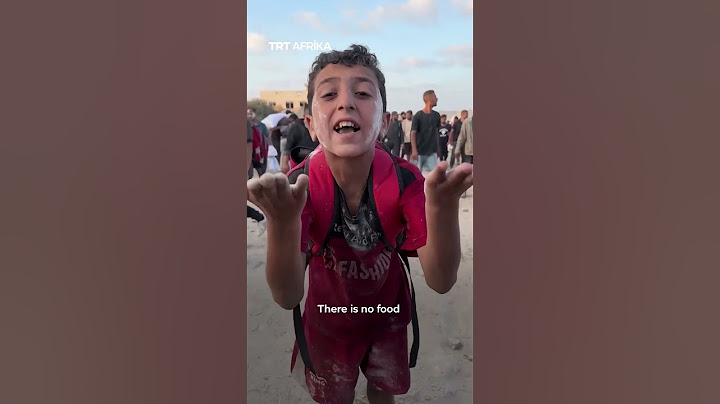 Gaza Child: There Is No Food For Us