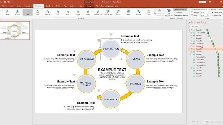 Animating Text and Objects in PowerPoint presentation
