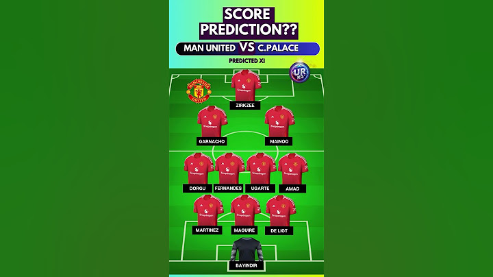 MANCHESTER UNITED vs CRYSTAL PALACE: PREDICTED LINEUPS 🔴🔵 | Premier League CLASH!