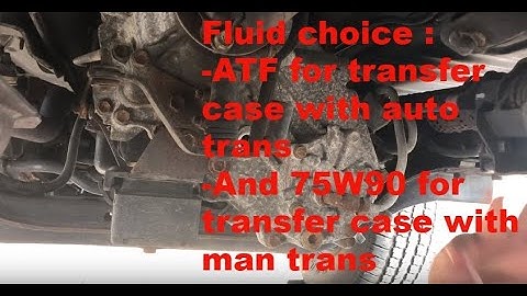 Transfer case fluid change 90-95 toyota 4runner/Tacoma