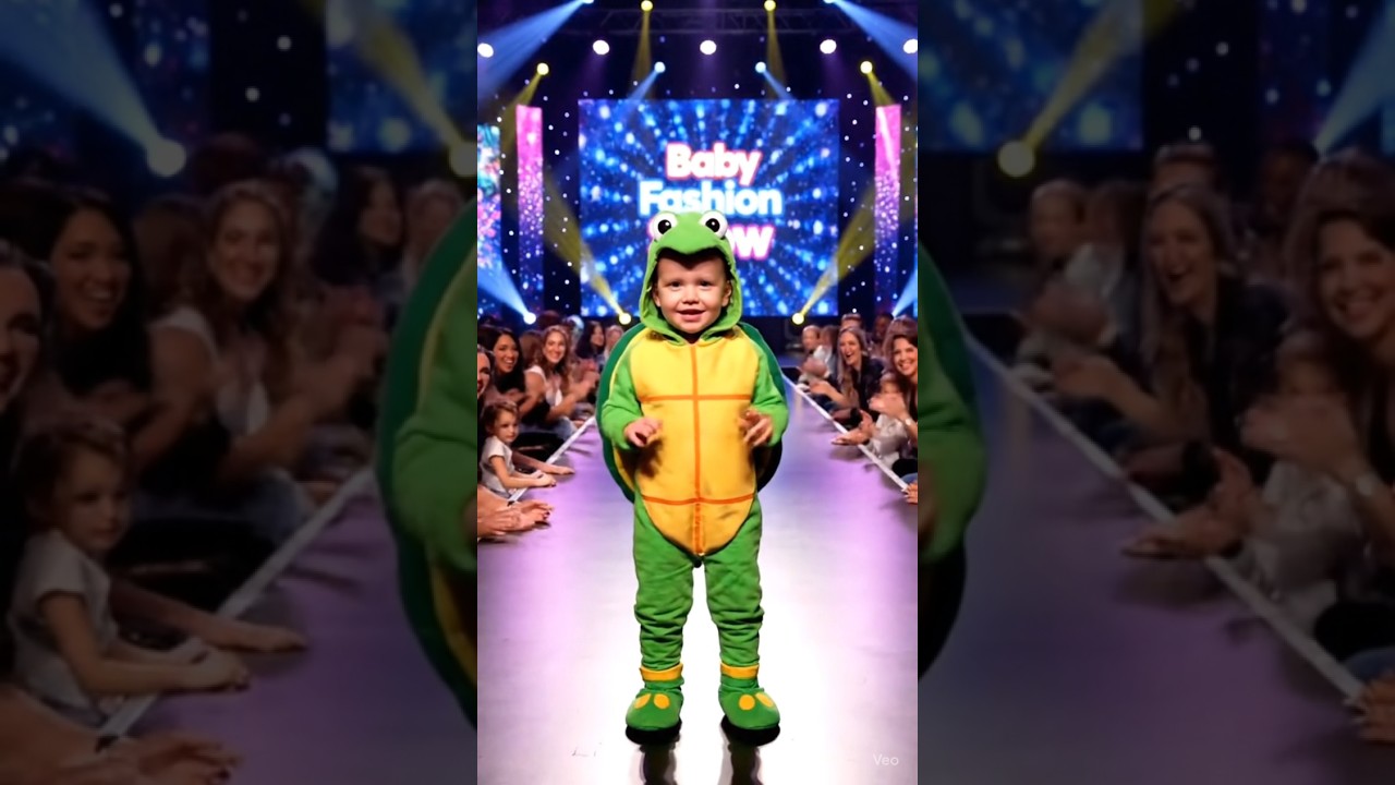 Penguin Baby & Turtle Baby Cutest Runway Walk Ever