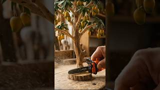 Cutting a  Mango Tree with a TOY Chainsaw?! 😱🥭 #shorts