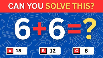 Can You Solve These Math Questions Before Time Runs Out?