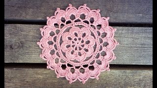 Crochet Flower Summer Haze Doily Tutorial Easy For Beginners