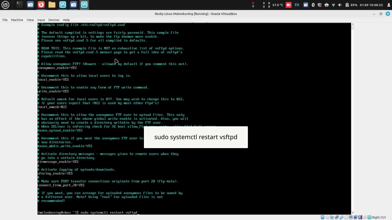 Rocky Linux - 5 Install FTP Server VSFTPD