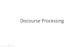 Discourse Processing