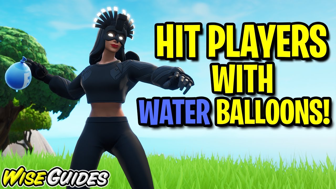HIT a Player with a WATER BALLOON in Different Matches - 14 Days of Summer Challenges Fortnite