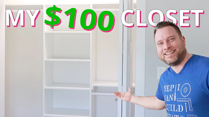 DIY Bedroom Closet With A $100 Budget: Woodworking Home Improvement Project