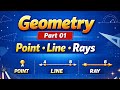 👉 Geometry Introduction | What is Geometry? Point Line Ray | Maths in Hindi | English