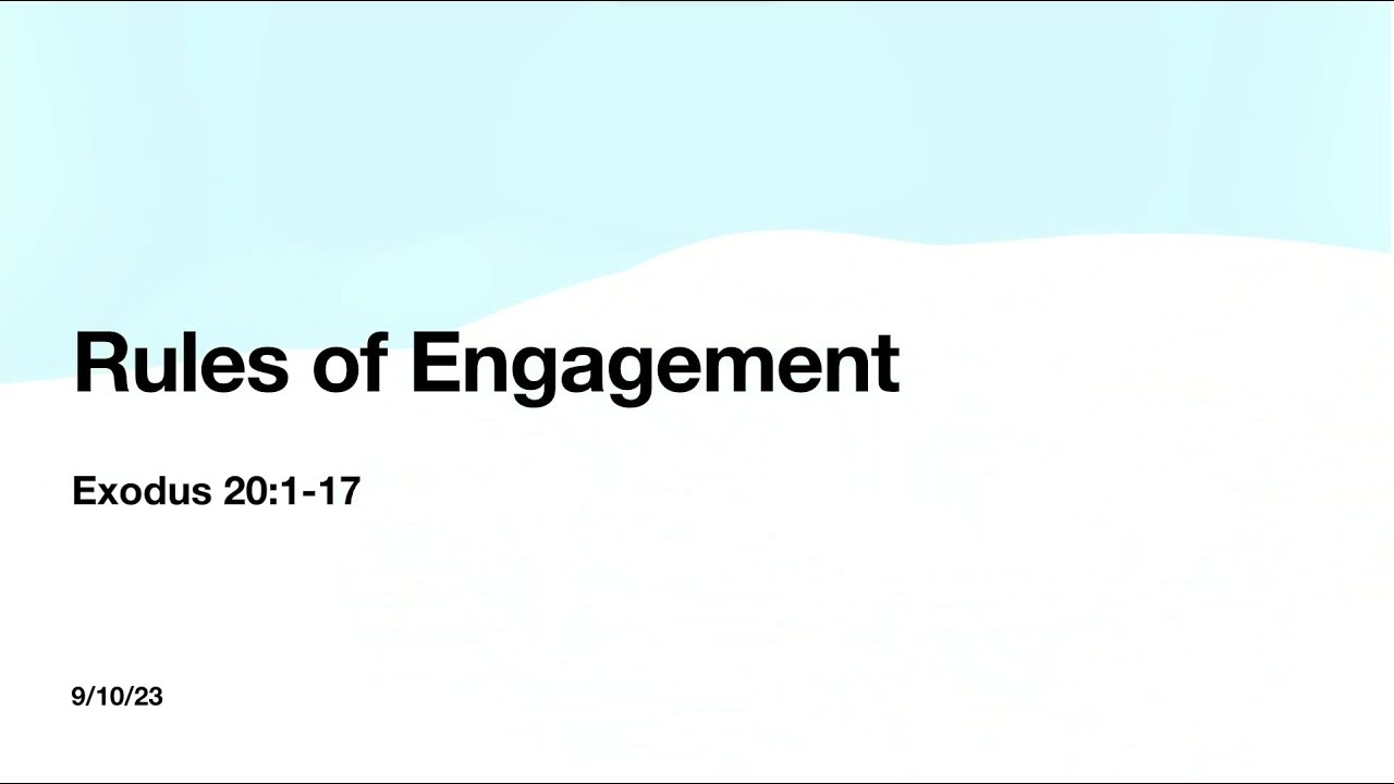 20230910 Rules of Engagement YouTube