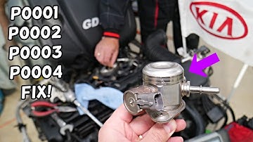 CODE P0001 P0002 P0003 P0004 FUEL VOLUME REGULATOR KIA SORENTO, KIA SPORTAGE CHECK ENGINE LIGHT