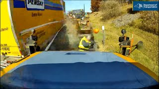 Worker narrowly escapes getting hit by rental truck on NY highway