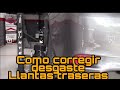 Cómo corregir desgaste llantas traseras eje rígido.