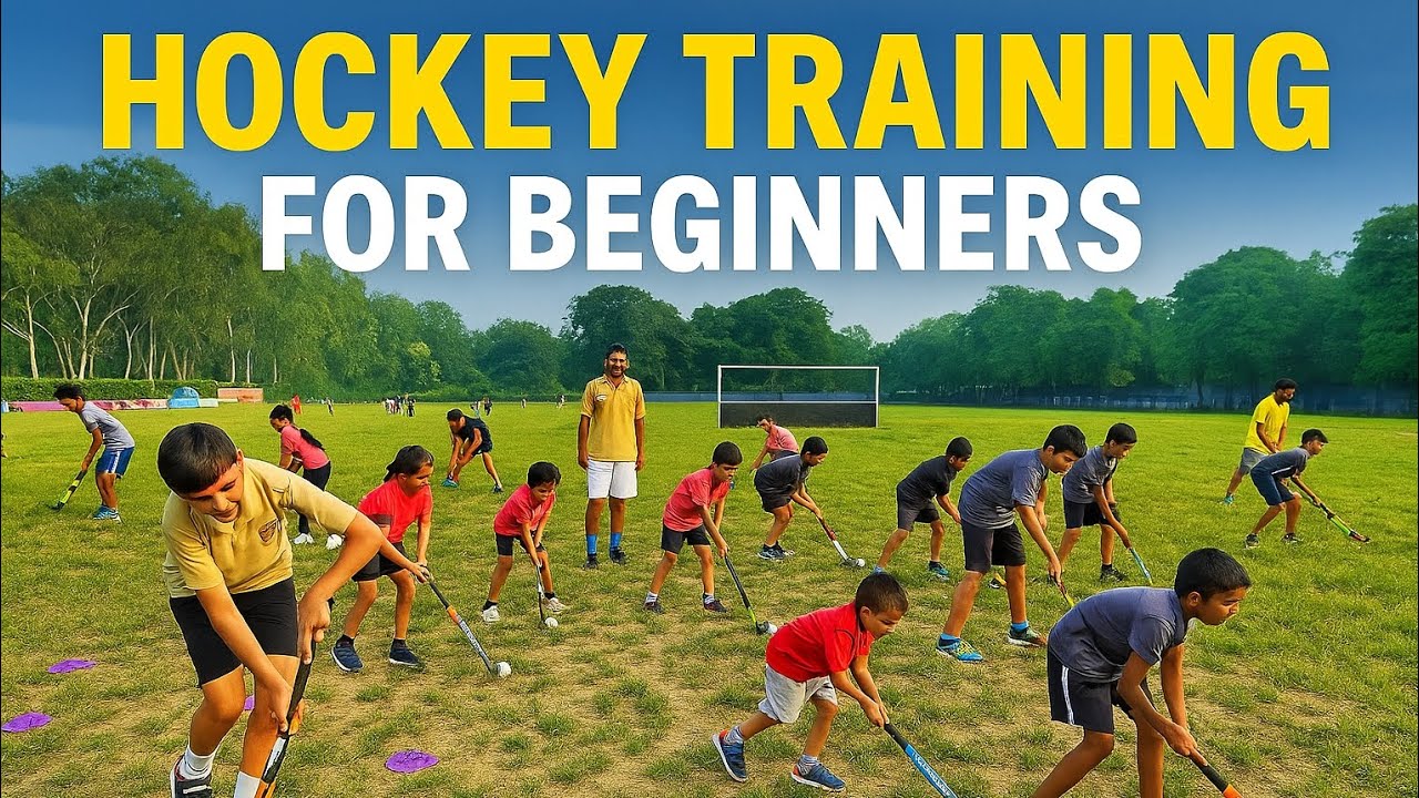 “Beginners Hockey Basics 🏑 Warmup + Dribble + Rolling ✅”
