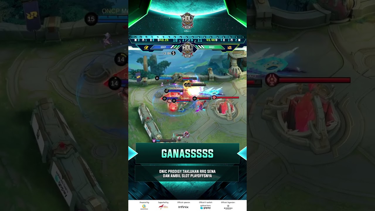 Onic Prodigy ganas menutup match dengan kemenangan 👊