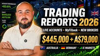 rading Reports 2026: $445,000 Profit, MyFXbook, Live Accounts &amp; New Brokers