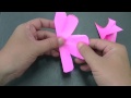 さくらの花　おりがみで作る方法　Origami　Cherry blossom