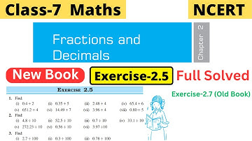 Class 7 Maths Chapter 2 Fractions and Decimals NCERT Exercise 2.5 full solved