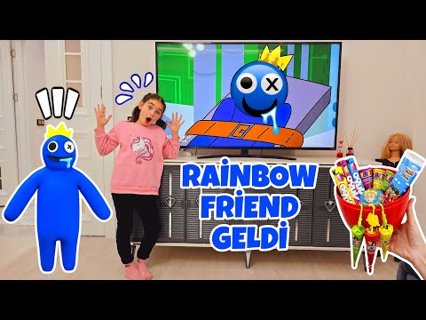 ELİF RAİNBOW FRİENDS ÇAĞIRDI !! GİZLİCE EVİMİZE GELDİ !! بابا جاب لي بالون - جنى مقداد | طيور بيبي