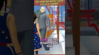 Ada zombie hijau di pasar kota sakura || sakura school simulator#shorts