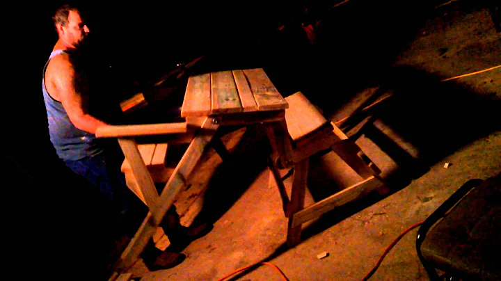 Picnic table converts to a bench