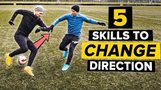 5 cool skills to change direction | Learn football skills