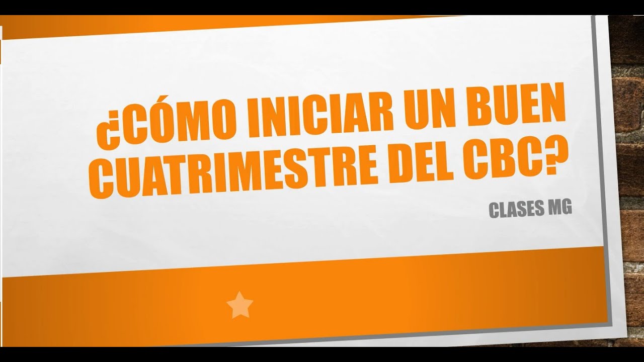 CÓMO INICIAR EL CBC - UBA