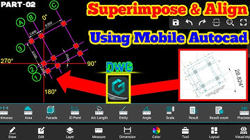 How To ALIGN & SUPERIMPOSE Dwg Fast View Mobile Autocad | Dwg Fast View How To Use | Align in Dwg