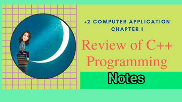 Plus Two Computer Application  Chapter 1 Review of C++ Programming Notes