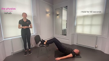 Isometric Hamstring Bridge Exercise | Level 1 | The Physios