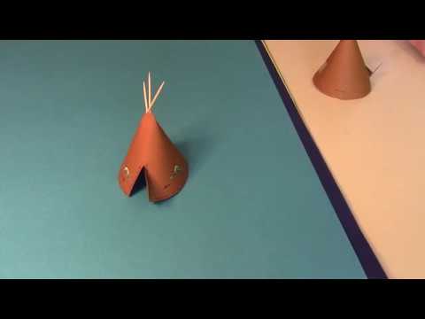 How to Make a Native American Paper Teepee