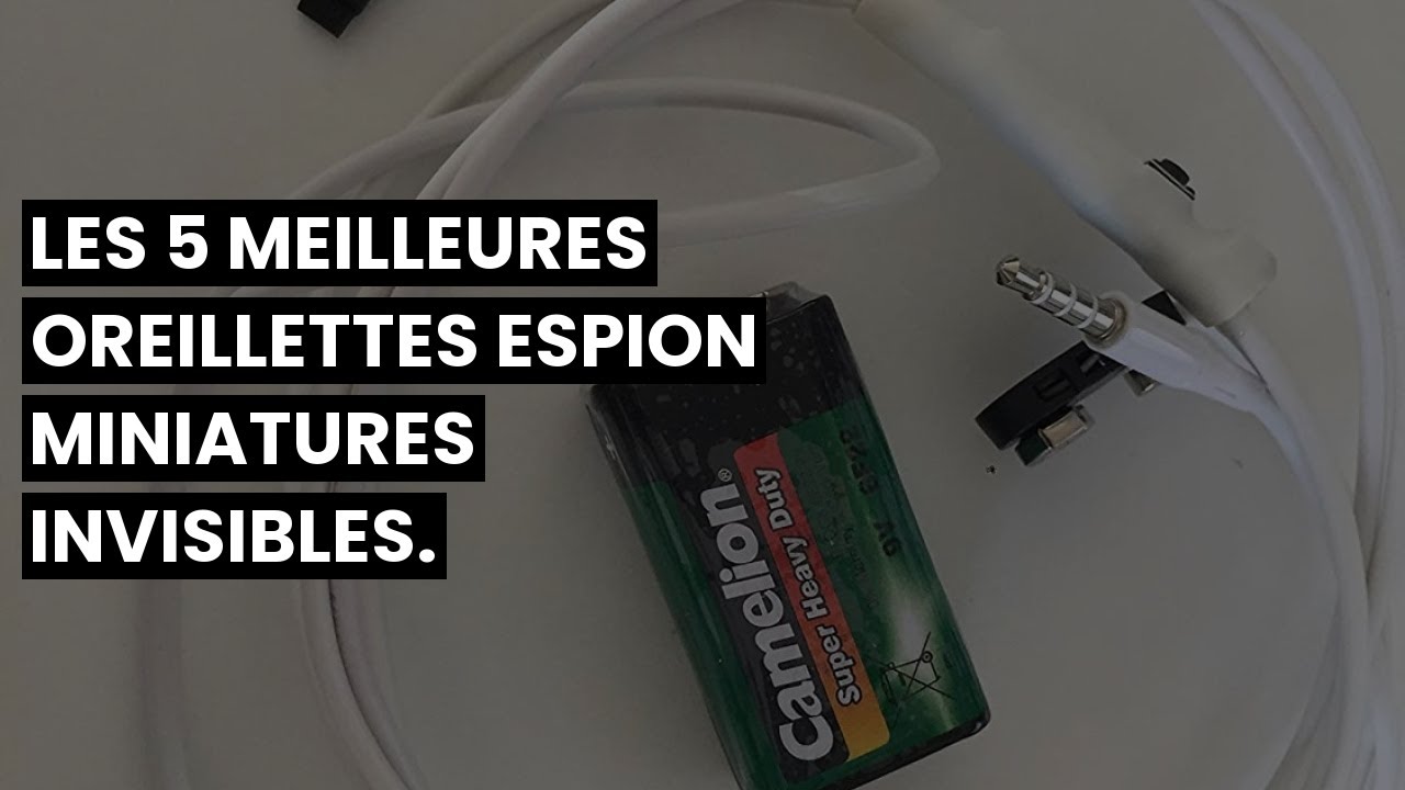 MINI OREILLETTE INVISIBLE ESPION】Les 5 meilleures oreillettes espion  miniatures invisibles. ✓ 