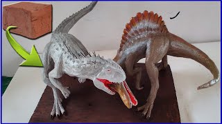 Making SPINOSAURUS vs INDOMINUS REX with Clay. Jurassic Park/Jurassic World