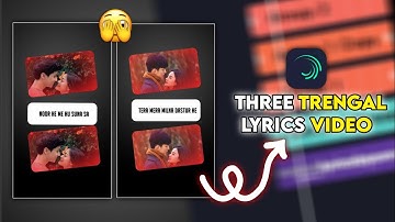 Three layer lyrics video editing| alight motion video editing 🔥 #viralvideo #trending #youtube