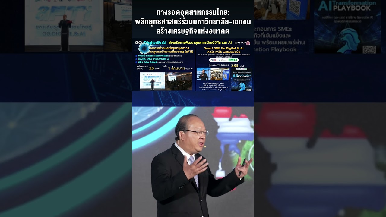 ทางรอดอุตสาหกรรมไทย: พลิกยุทธศาสตร์ร่วมมหาวิทยาลัย-เอกชน สร้างเศรษฐกิจแห่งอนาคต
