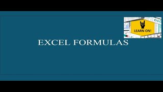 Excel Formulas- Average, Averagea, Averageif, Averageifs