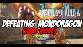 Trials of Mana Defeating Mondoragon after Anise the Witch + Credits
