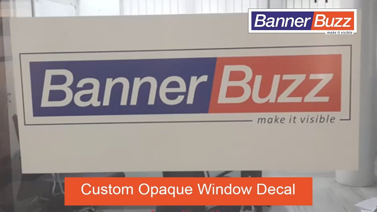 Custom Opaque Window Decals For Business & Home YouTube