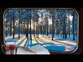 🎧 Train Journey Across Winter Forest | For nice Sleep, Relaxation or Study