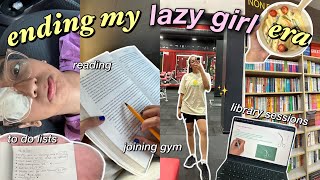 THAT GIRL week in my life📚🍂: college days, eye infection, gym, reading, studying & more