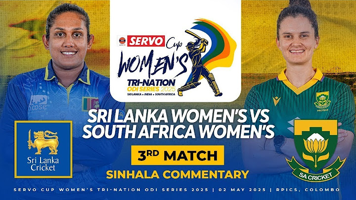 💥 LIVE! Sri Lanka vs South Africa - 3rd Match | Women's Tri-Nation Series 2025  (English Commentary)