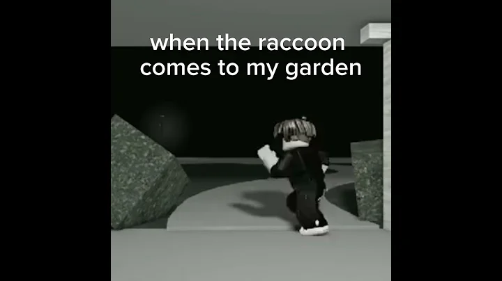 Raccoon from grow a garden #roblox #funny #shorts #viral #growagarden