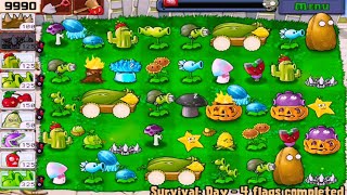Plants vs Zombies | Survival Day | all Plants vs all Zombies GAMEPLAY FULL HD 1080p 60hz