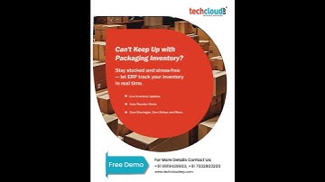 Never Run Out of Packaging Stock Again | Tech Cloud ERP Inventory Management