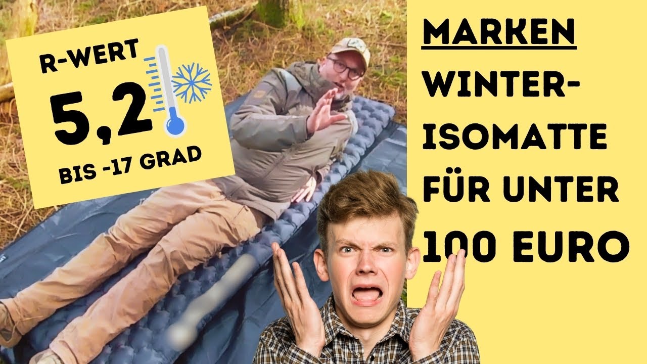 Die wahrscheinlich günstigste WinterIsomatte. Obsidian, RWert 5,2 bis zu 17
